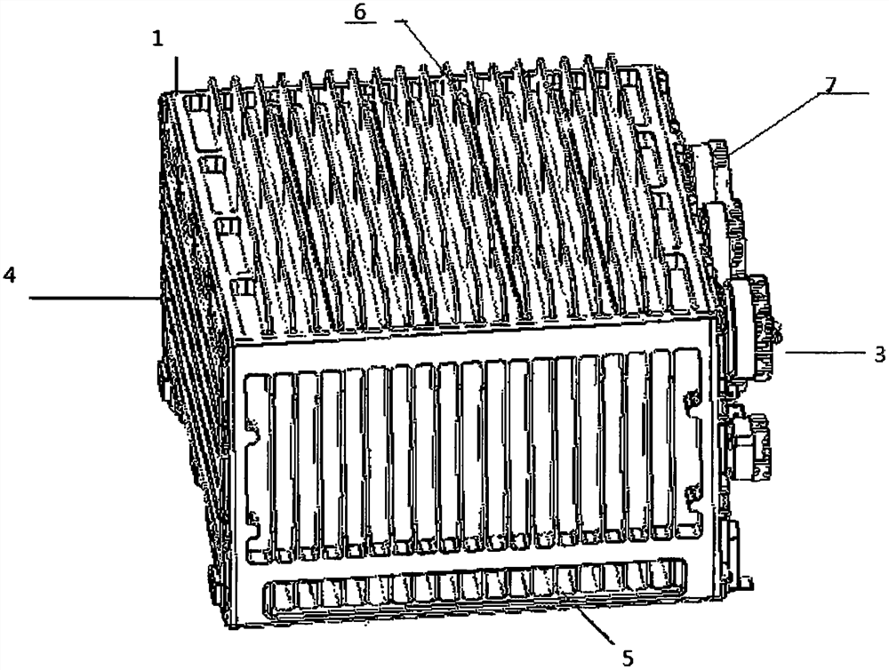 Case heat dissipation structure of helicopter airborne equipment