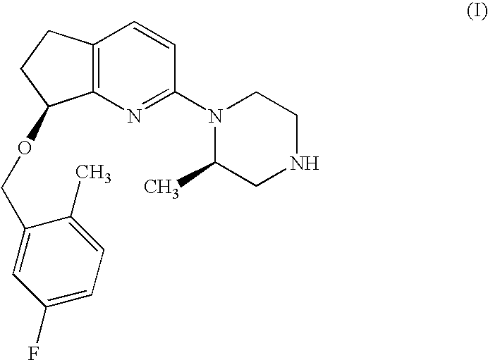 Tartrate Salt of (7S)-7-[(5-Fluoro-2-Methyl-Benzyl)oxy]-2-[(2R)-2-Methylpiperazin-1-YL]-6,7-Dihydro-5H-Cyclopenta[B]Pyridine
