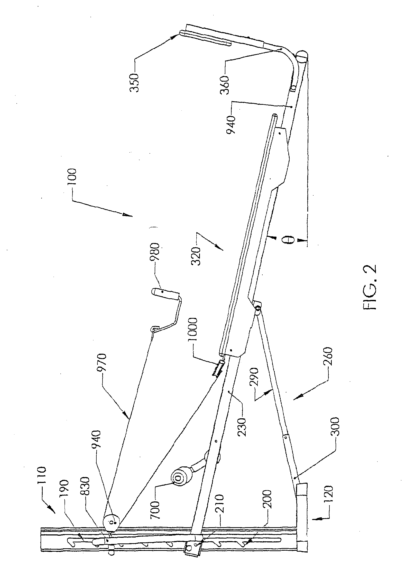 Method of Using an Exercise Device Having an Adjustable Incline