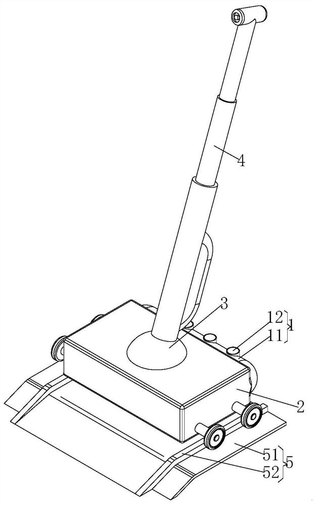 Vibration type dust collection device for carpet