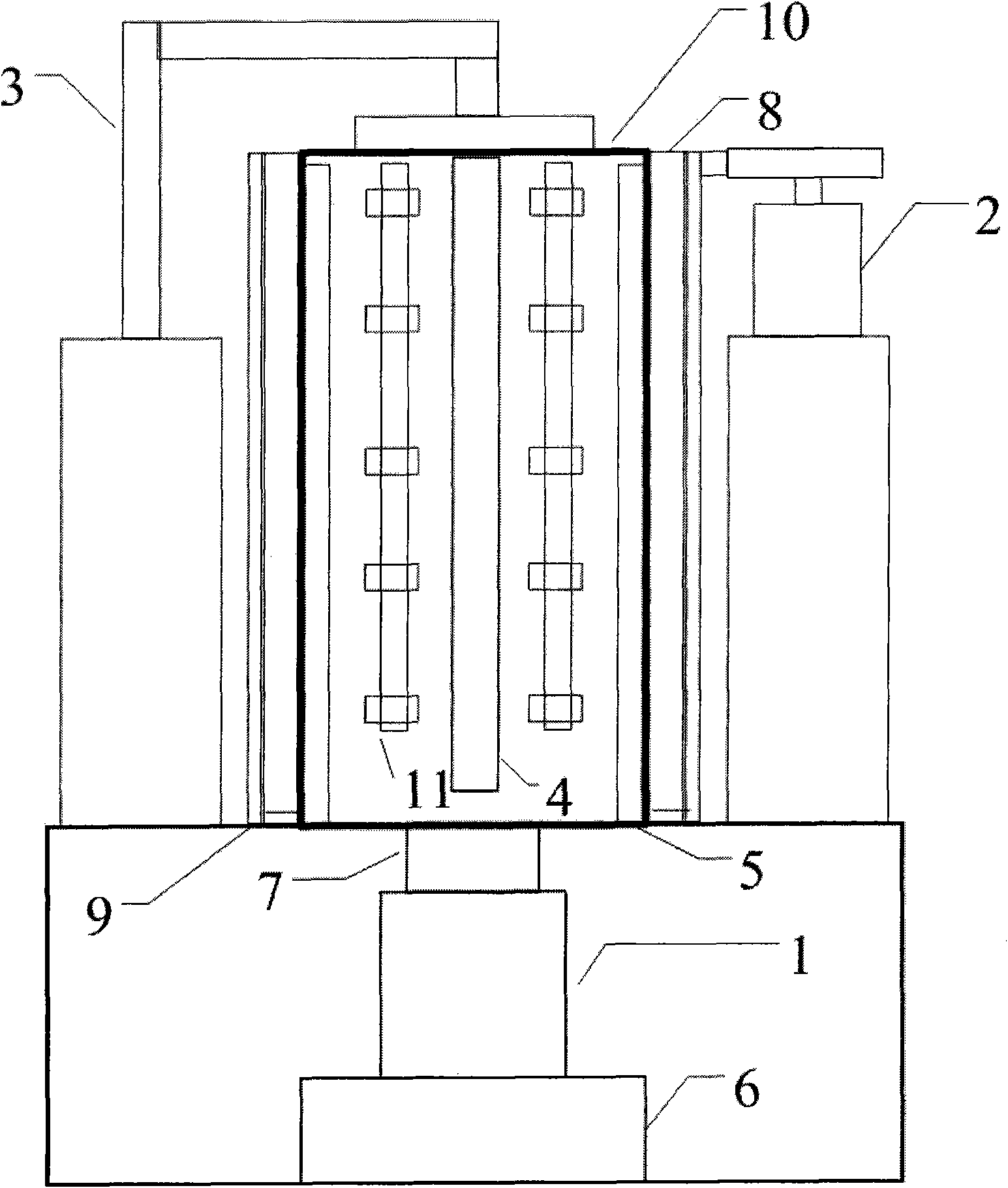 Hollow cathode sputtering ion plating device