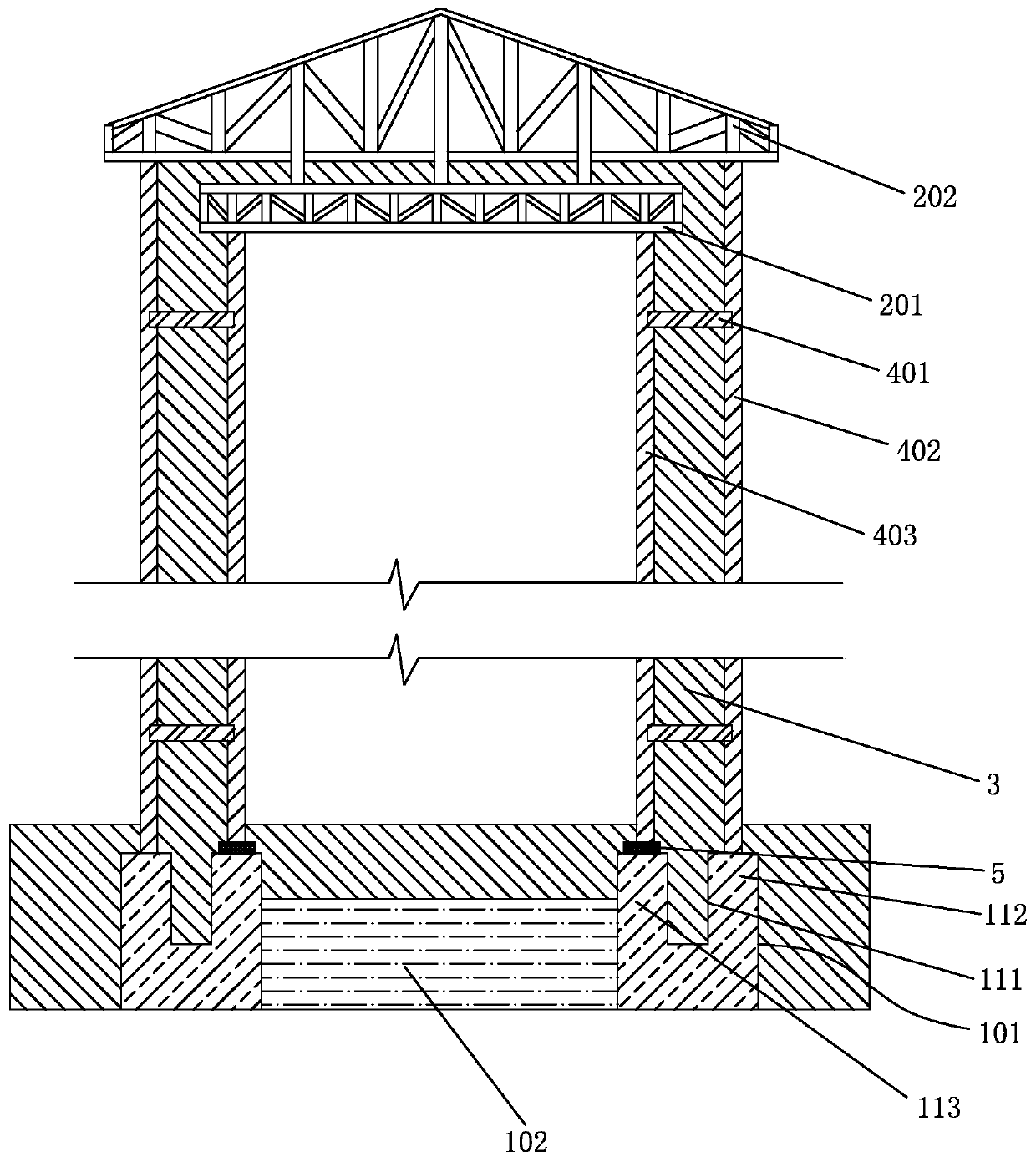 Low-energy-consumption energy-saving building system