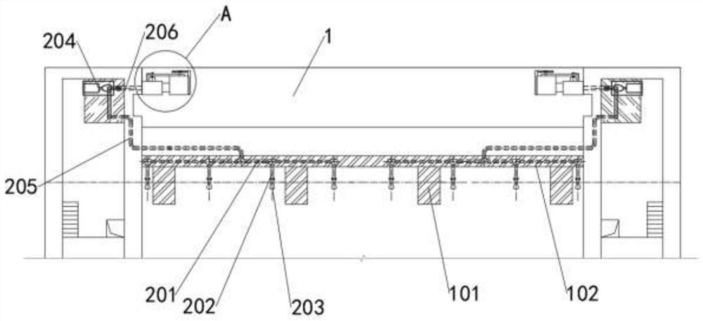 Check gate with high-pressure silt flushing function