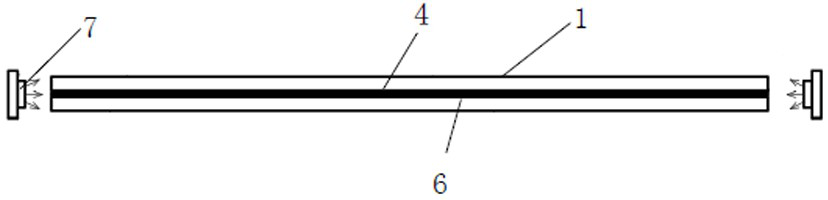 Interlayer light-emitting glass device and automobile skylight