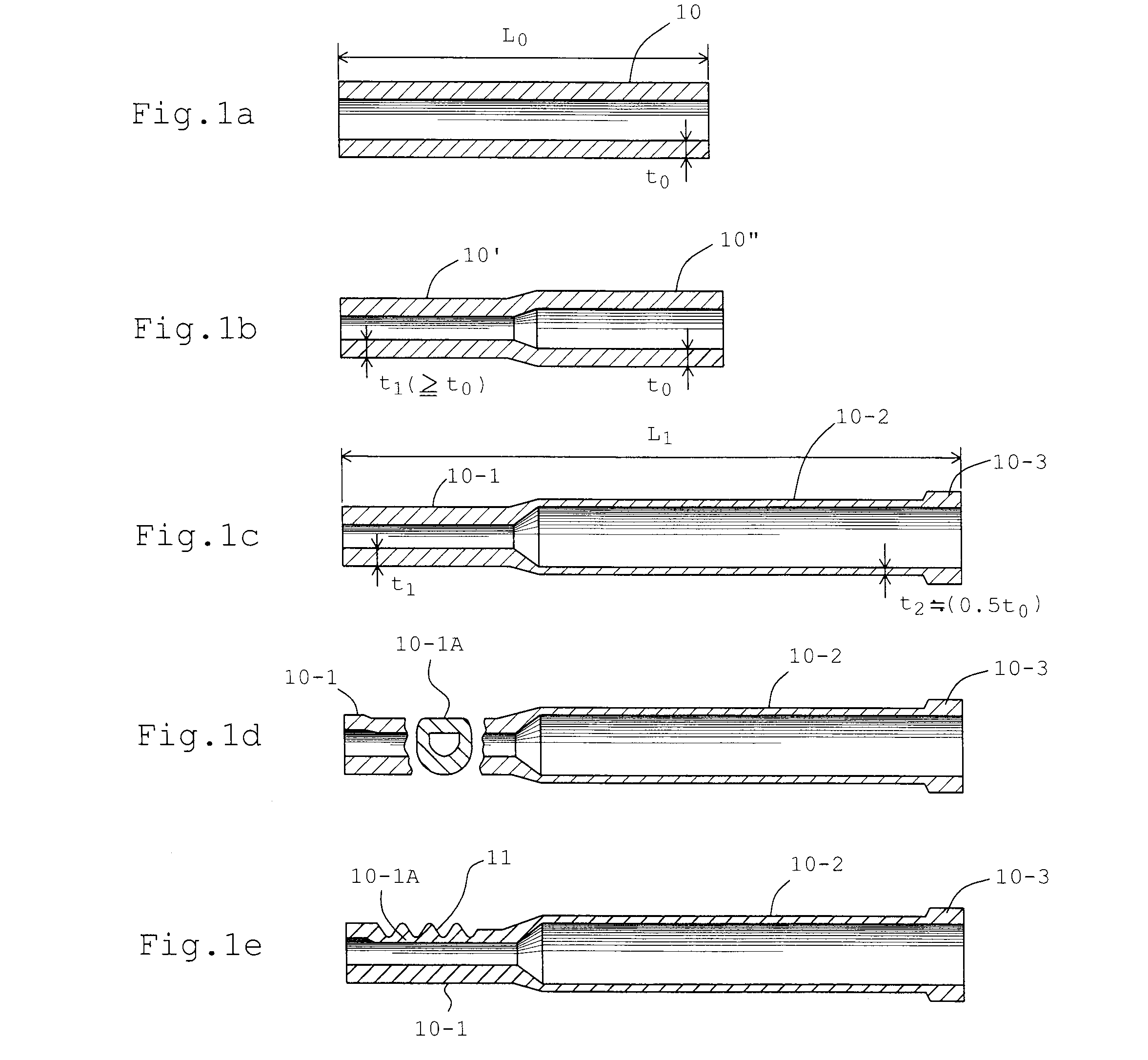 Method and apparatus for plastic working of hollow rack bar and hollow rack bar