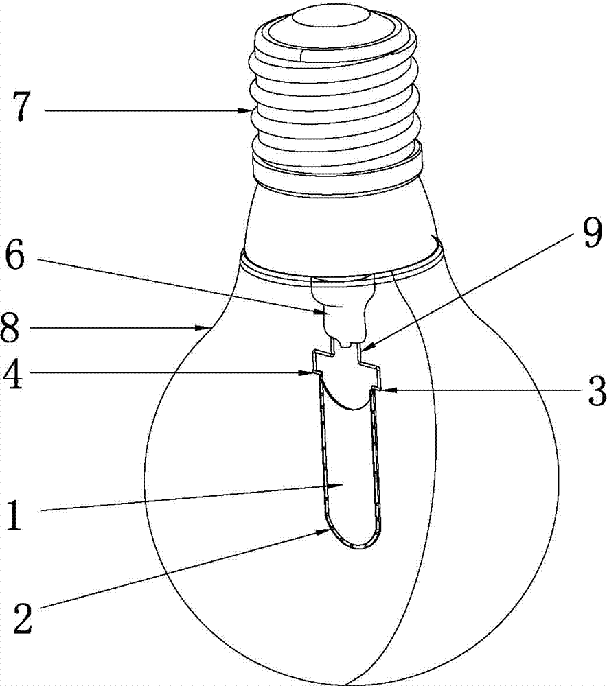 LED lamp filament piece, manufacturing method of LED lamp filament piece and LED lamp filament piece bulb