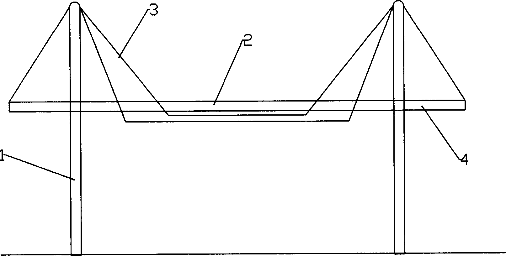 Self-balance enclosed rope base structure