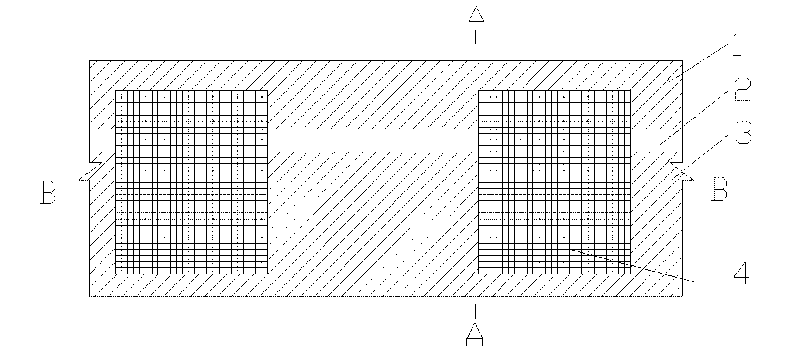 Alkali-resisting fiberglass gridding cloth connecting sandwich wall