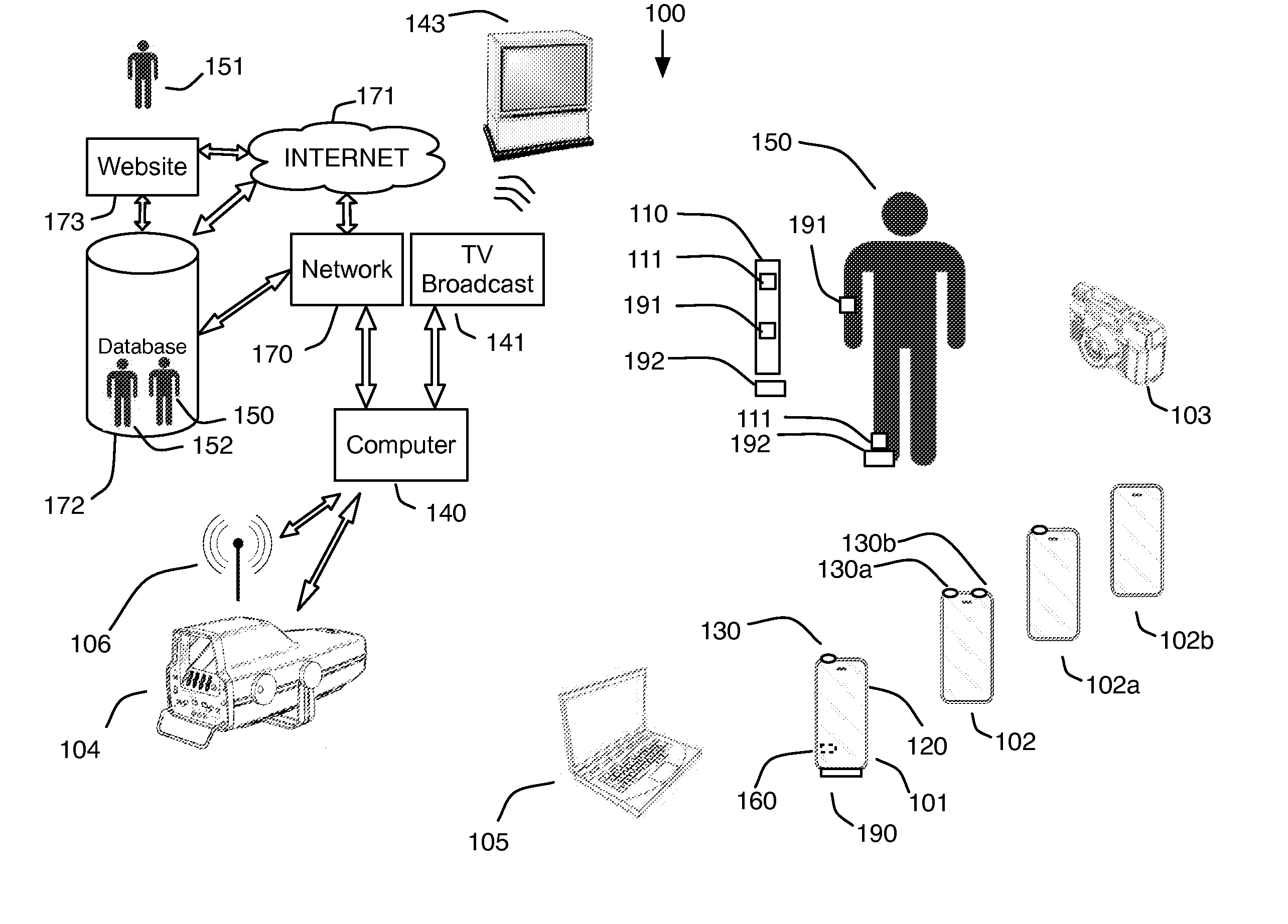 Broadcasting system for broadcasting images with augmented motion data