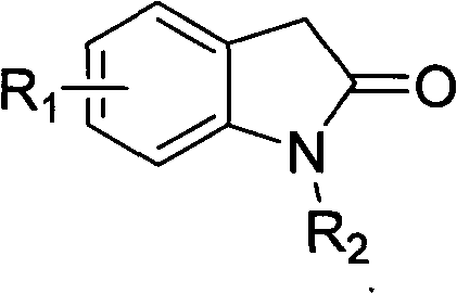 Method for preparing substituted 2-indolinone compound