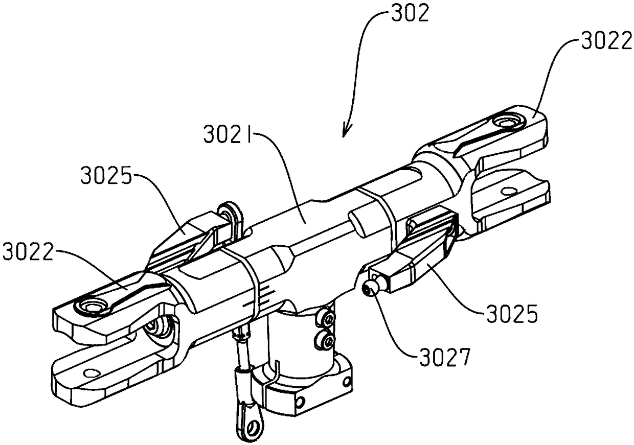 Main rotor mechanism of single-rotor unmanned aerial vehicle