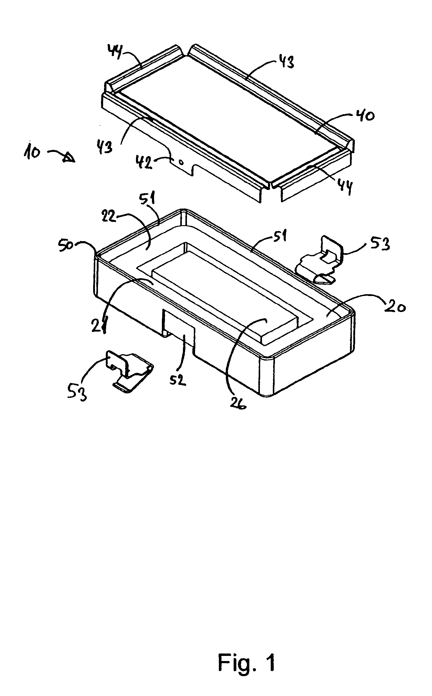 One-magnet rectangular transducer