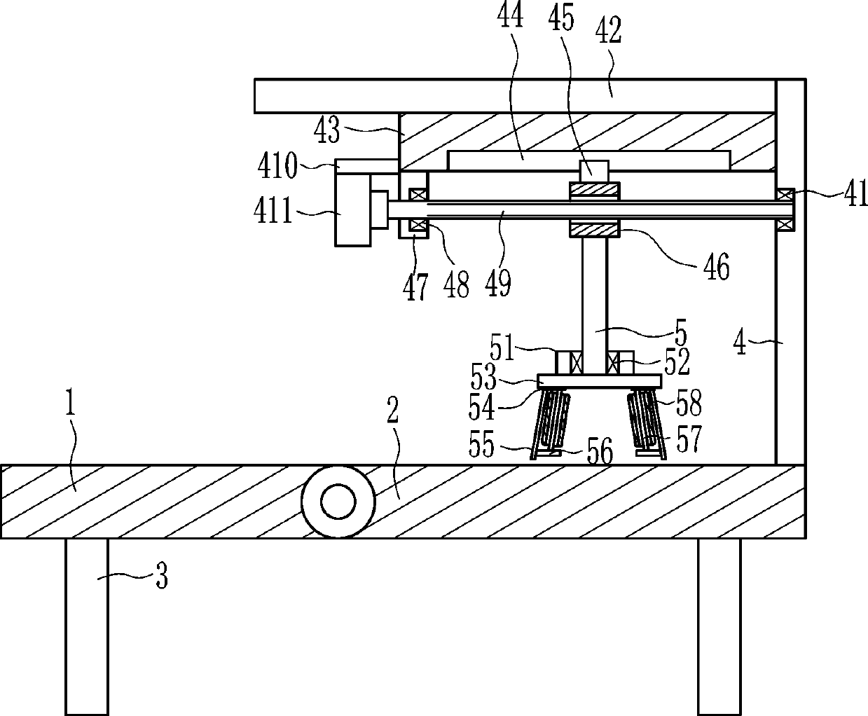 A medical device for massaging and promoting blood circulation for paralyzed legs