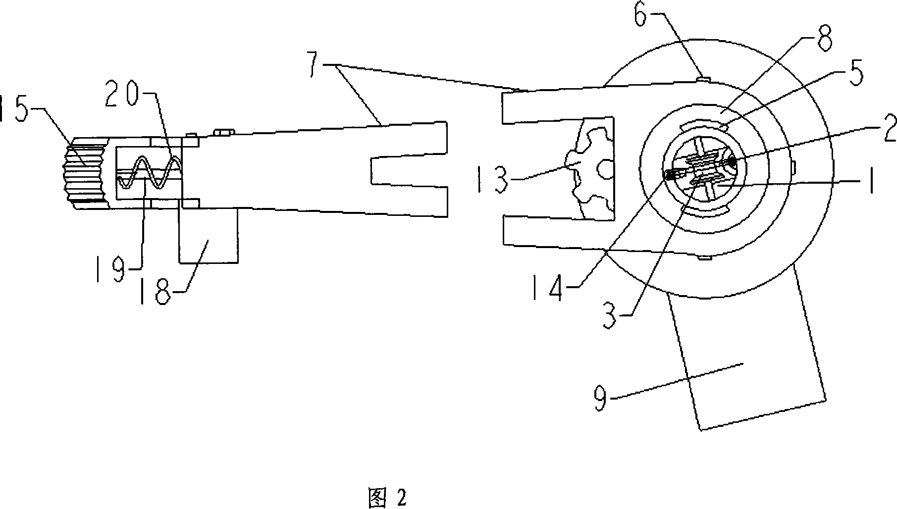 Single slideway sleeve barrel mechanical arm