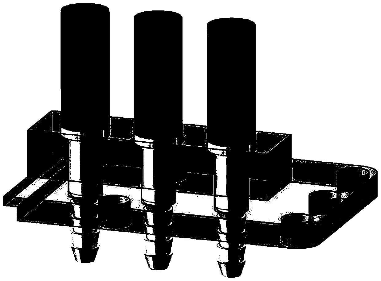 Three-column fuel supply structure for hypersonic aircraft scramjet