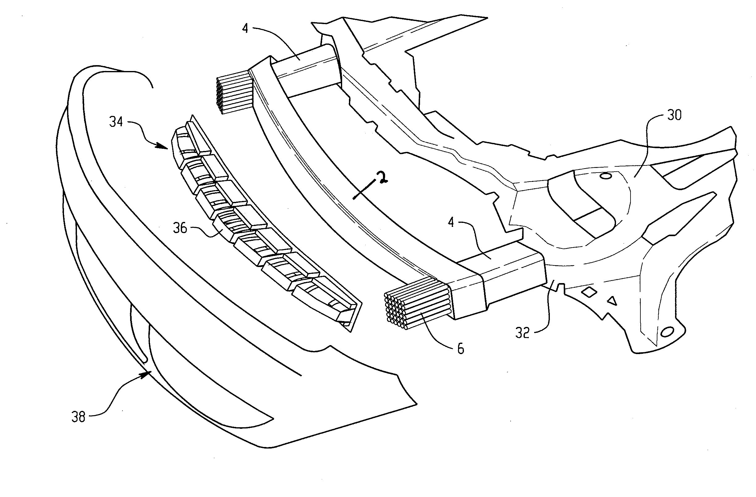 Polymer, energy absorber rail extension, methods of making and vehicles using the same