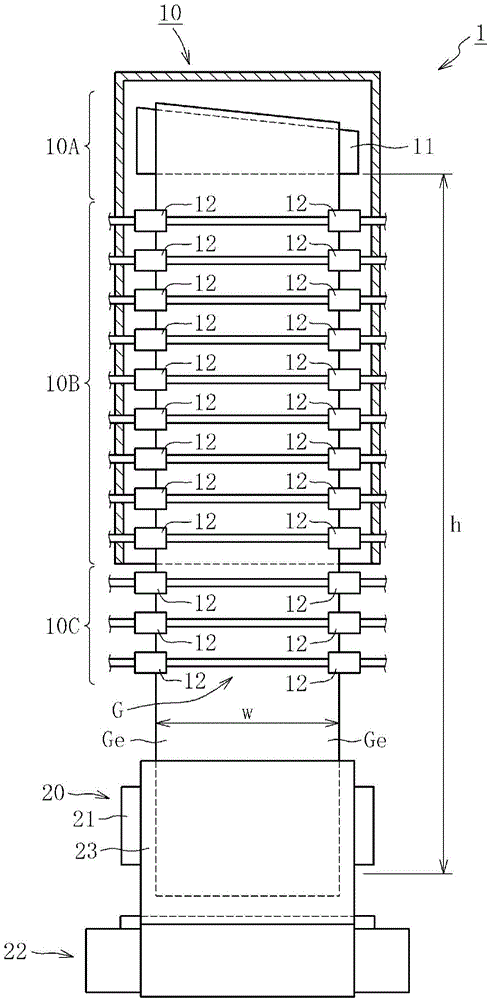 Manufacturing method for glass film and manufacturing device therefor