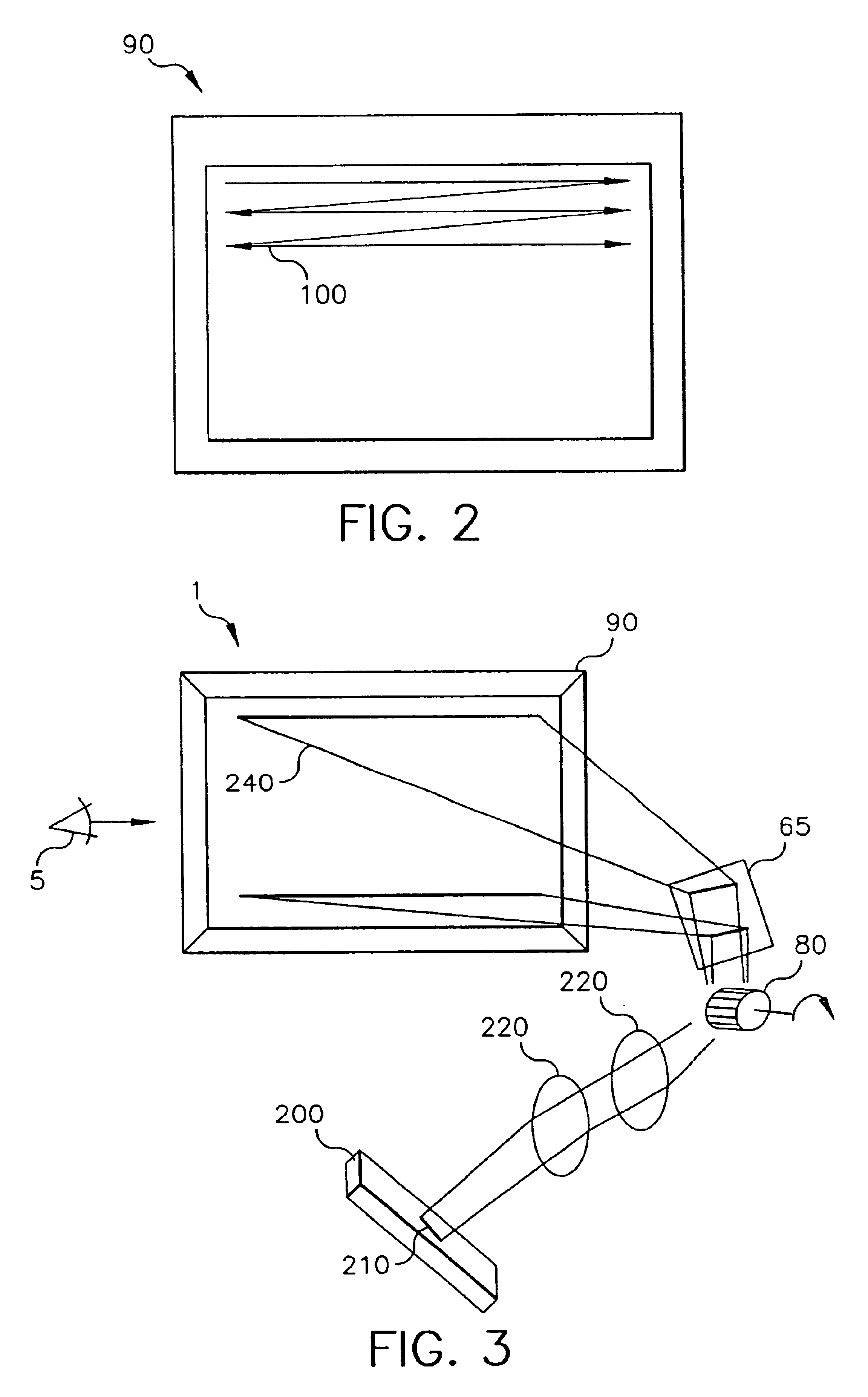 Display systems using organic laser light sources