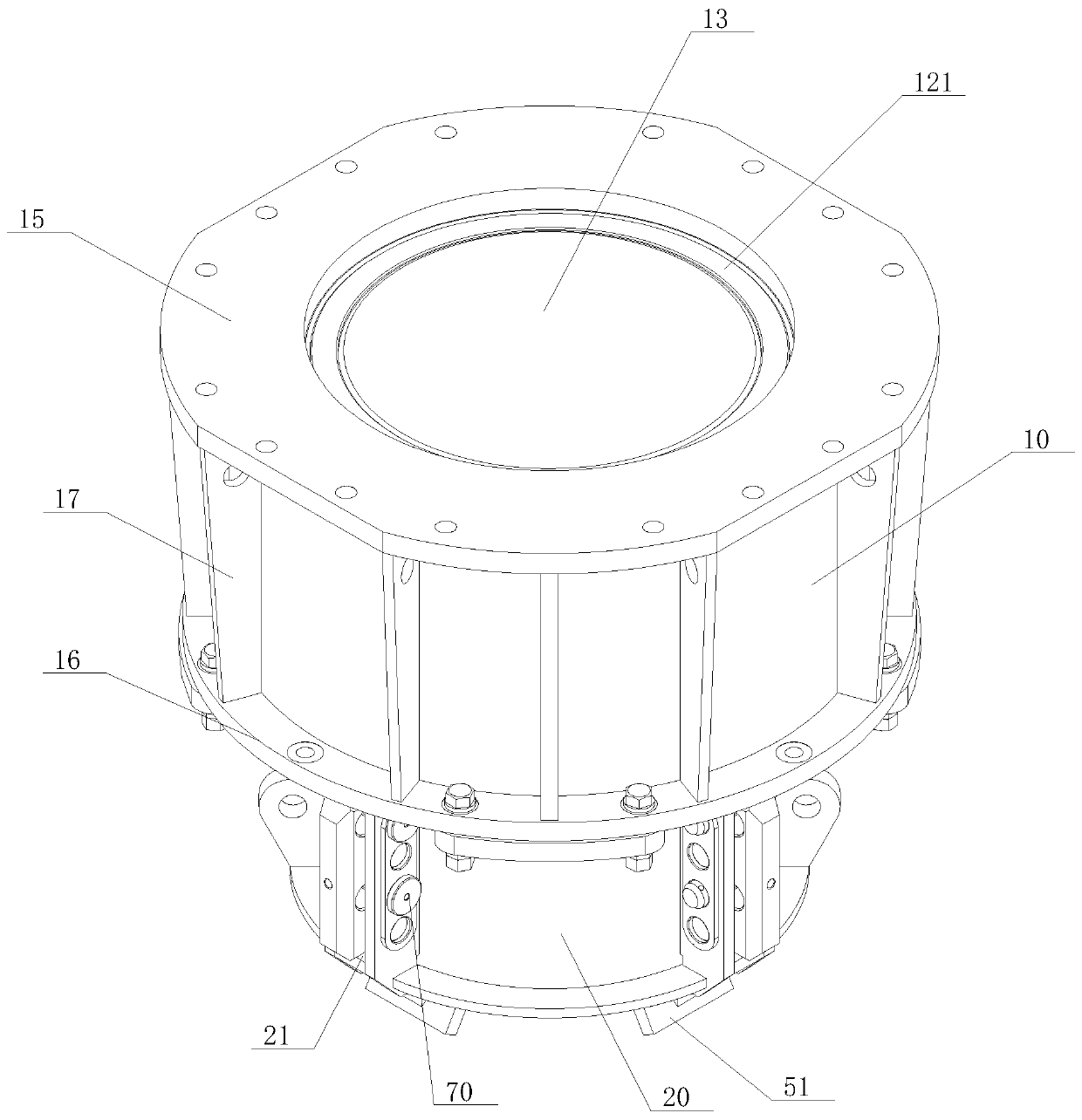 Pile cap of pile hammer and method for adapting to and adjusting diameter of pile cap of pile hammer