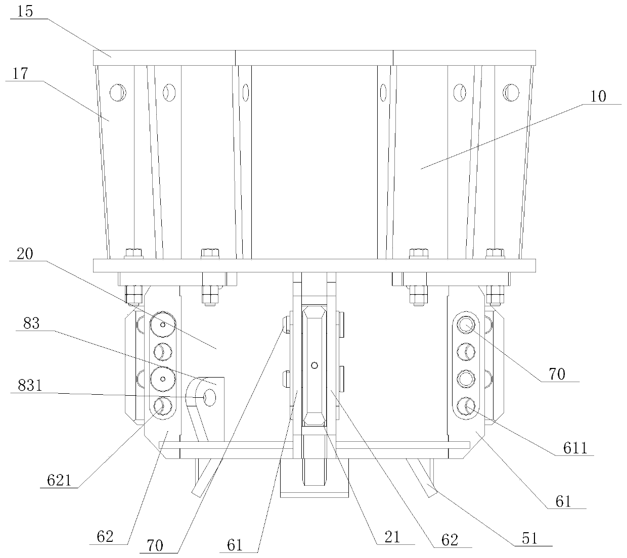 Pile cap of pile hammer and method for adapting to and adjusting diameter of pile cap of pile hammer