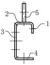 Transformer abnormal-shape clamp member