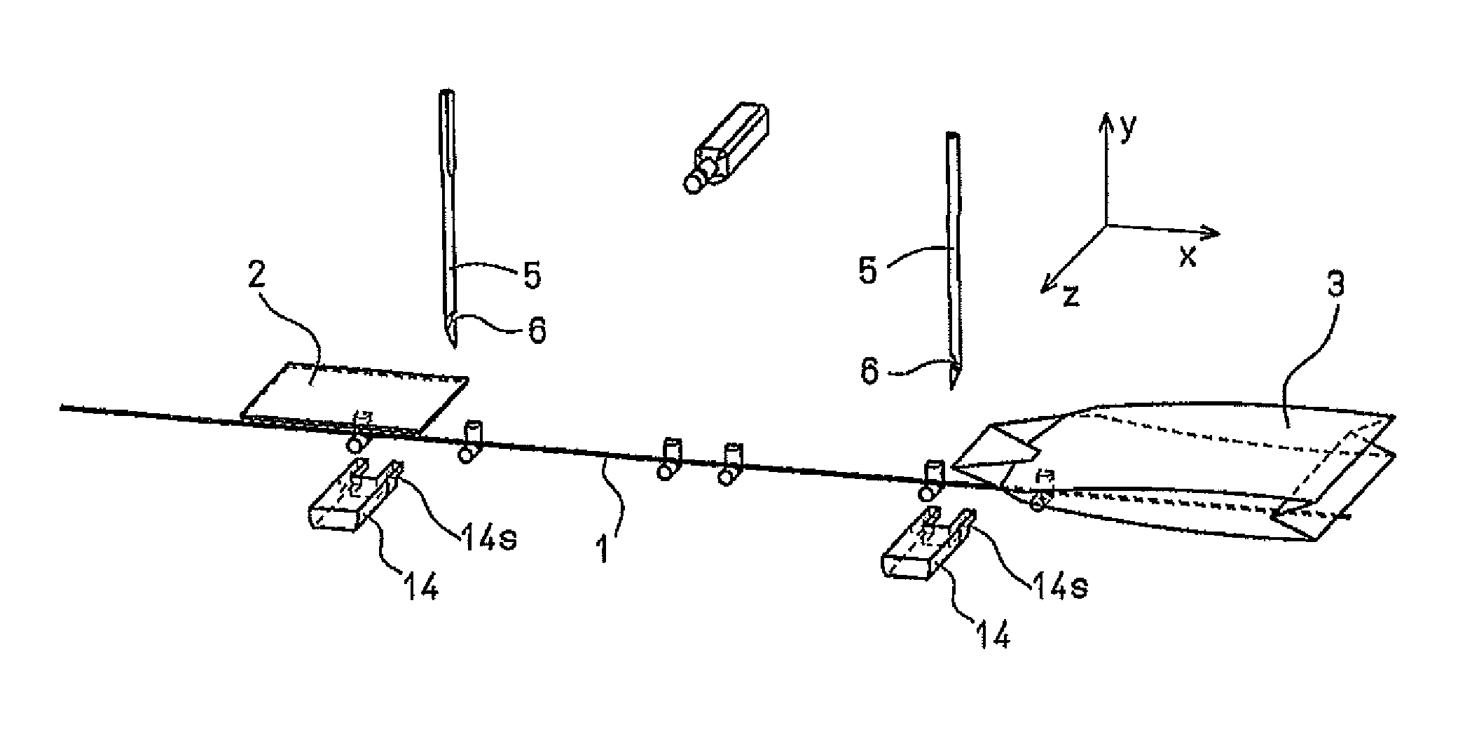 Method for applying a component of a package for a substance for infusion