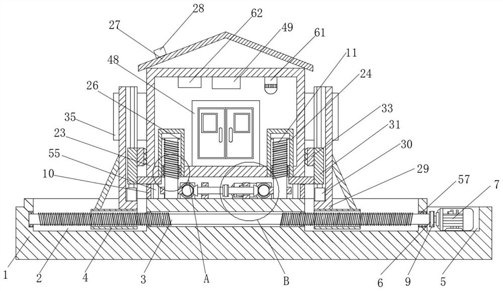 Box-type substation with emergency early-warning lifting device and using method thereof