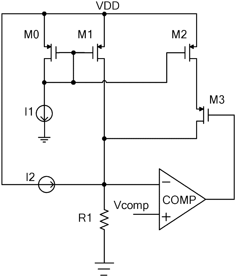 Working size switching circuit for power transistors in DC-DC converter