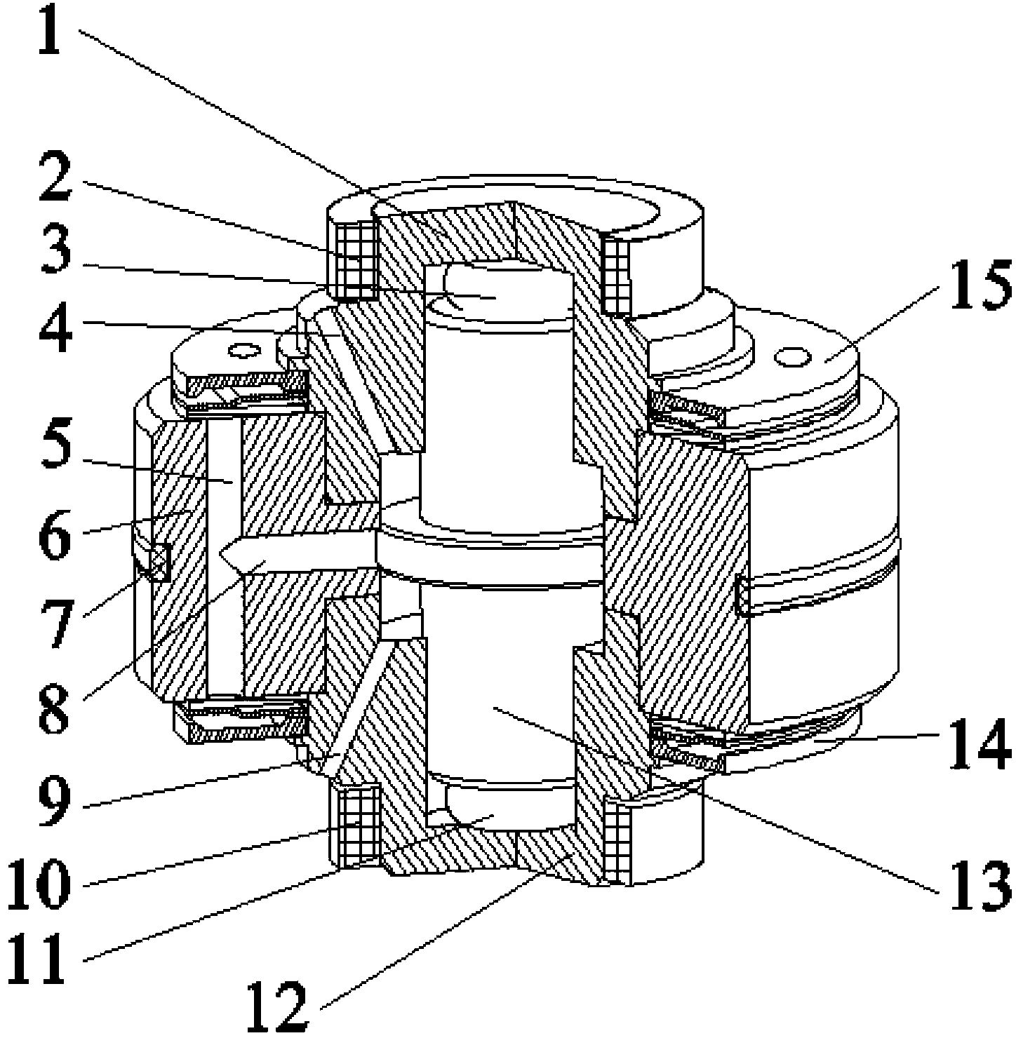 Double-acting magneto-rheological pressure and flow control valve