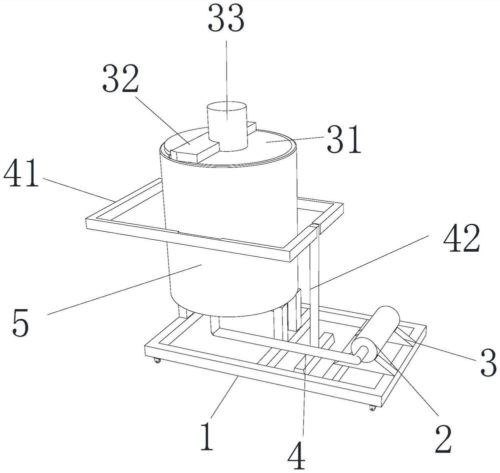 Electronic element cleaning solution stirring device