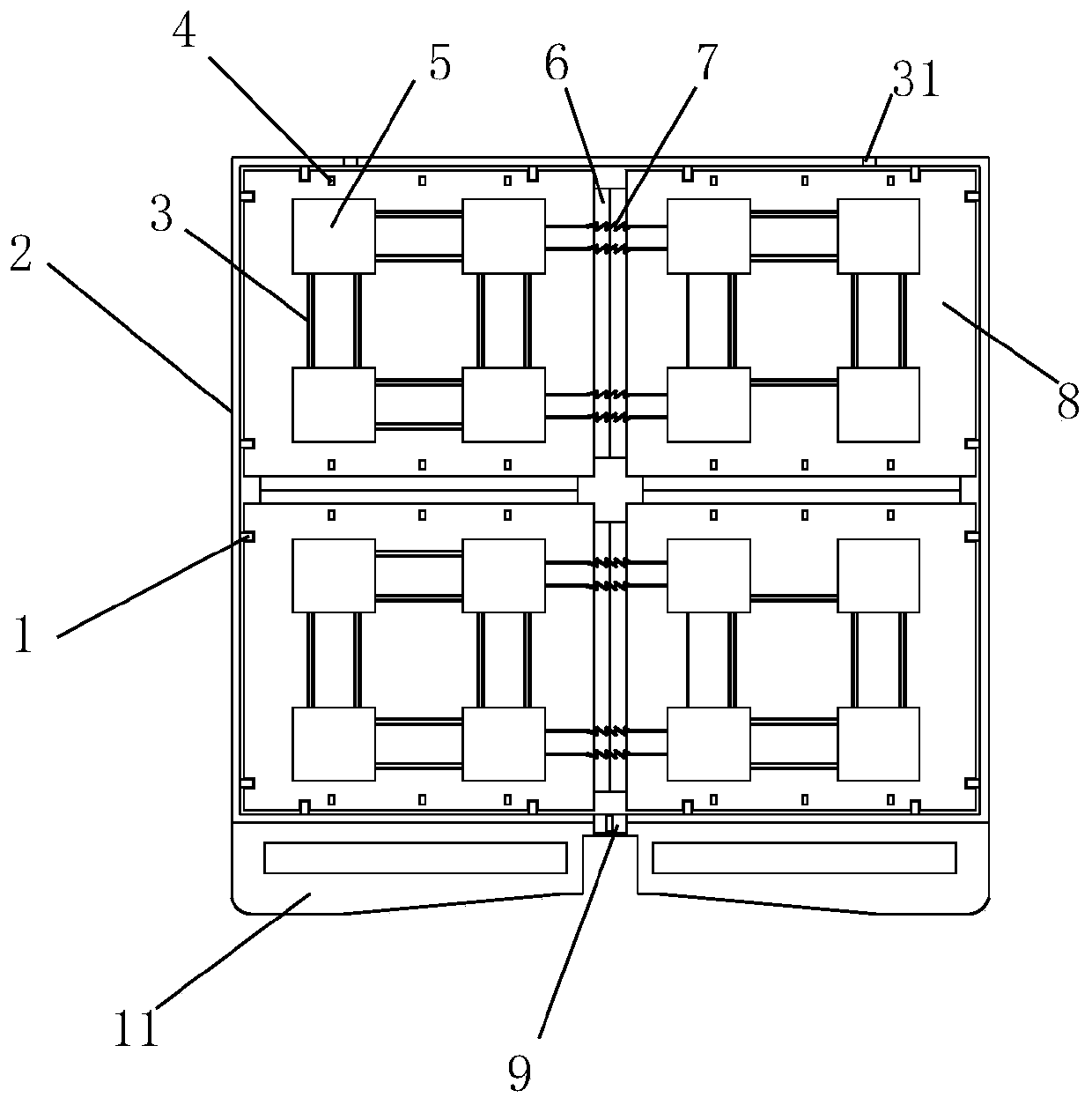 High-low voltage power distribution cabinet