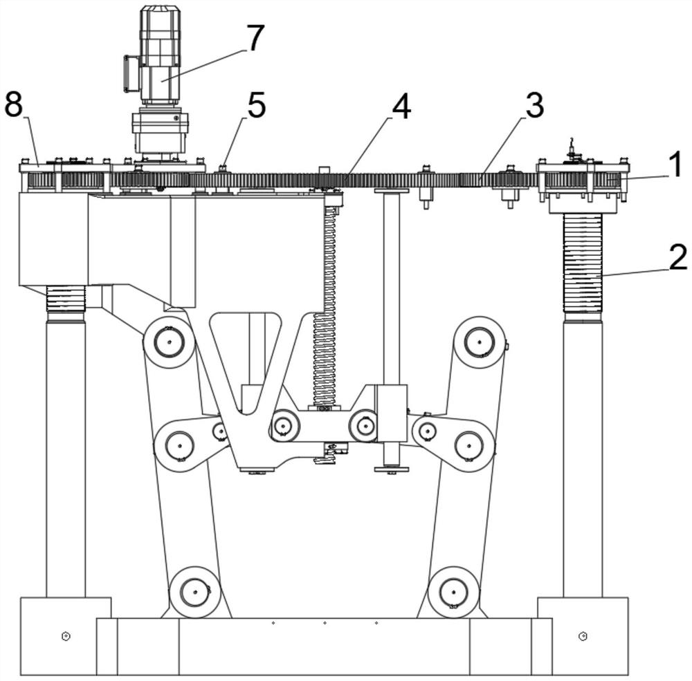 Height adjusting mechanism for paper-plastic forming upper die