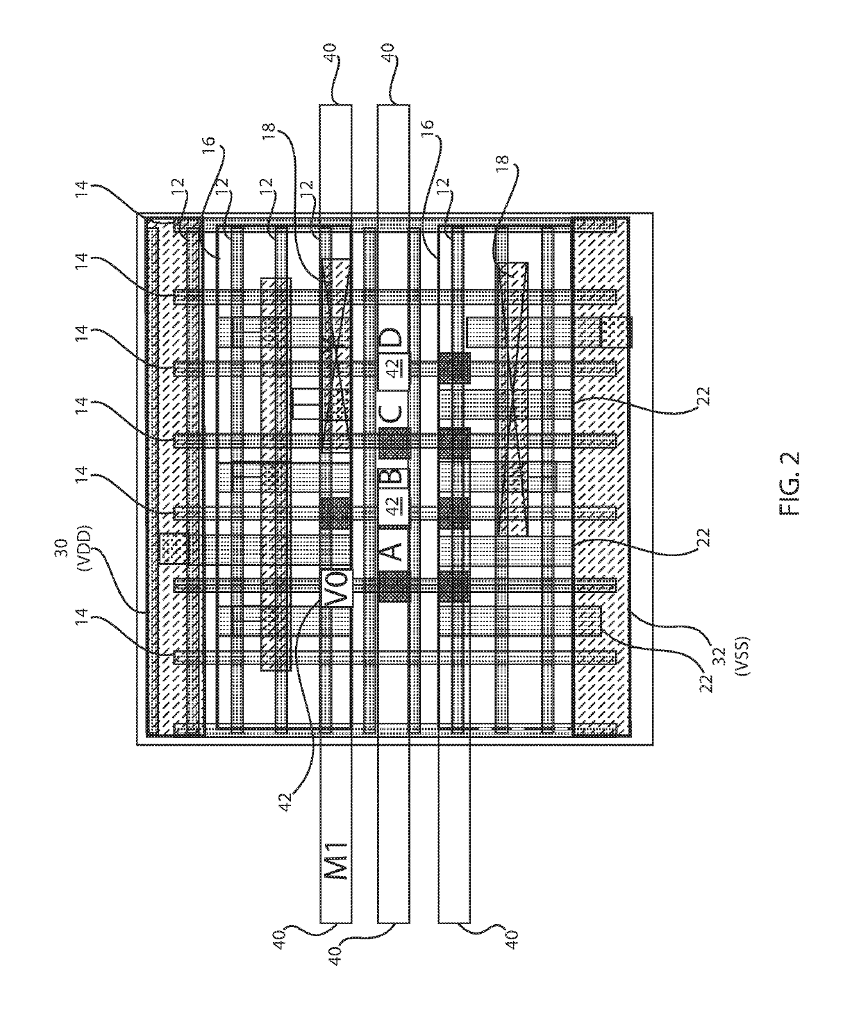 Standard cell architecture with at least one gate contact over an active area