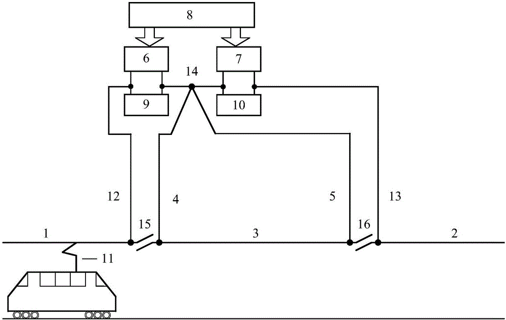 Improved intelligent electrical sectioning device for alternating current electrified railway