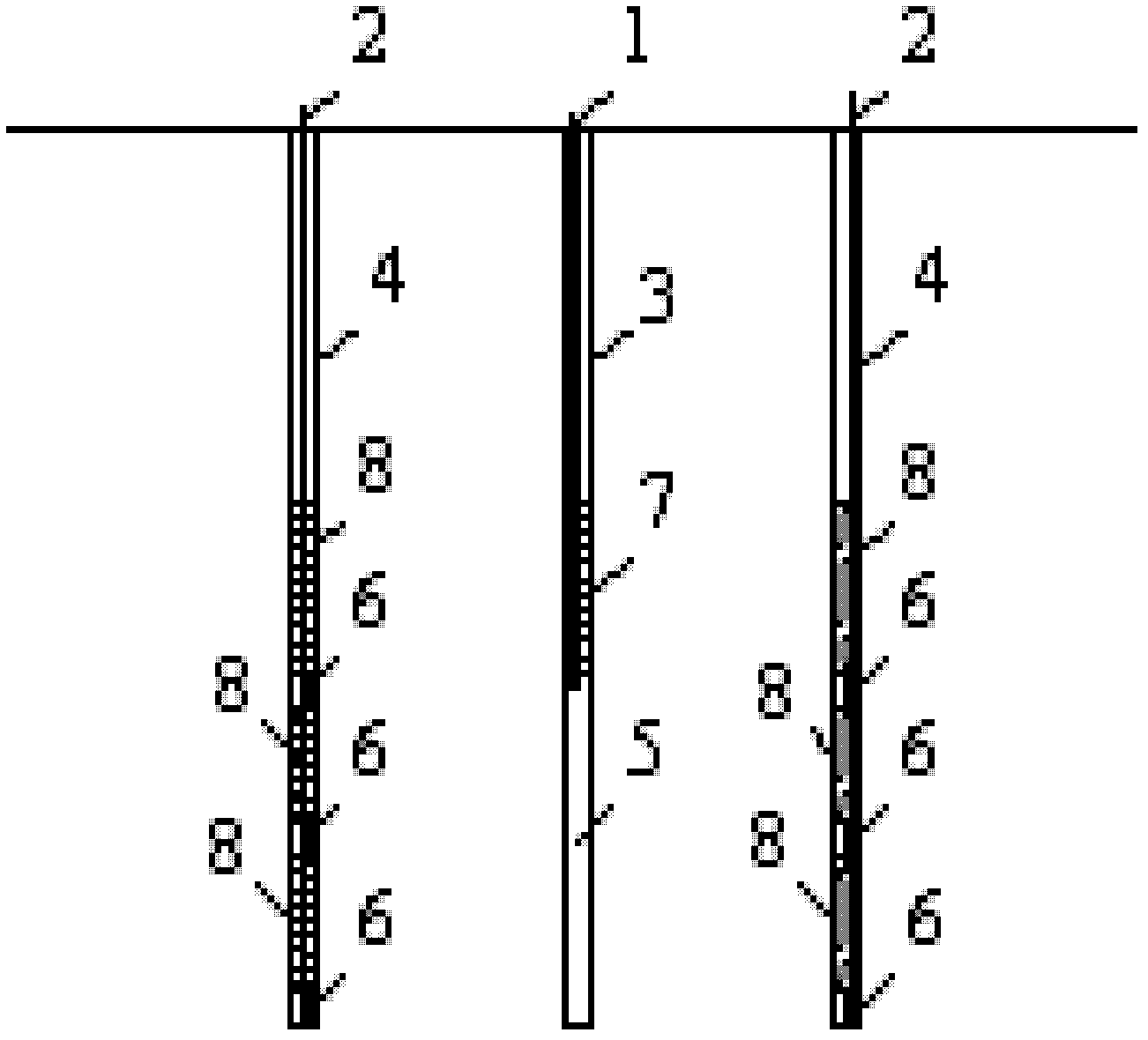 Rock mass anisotropy osmotic coefficient in-situ test method and device thereof