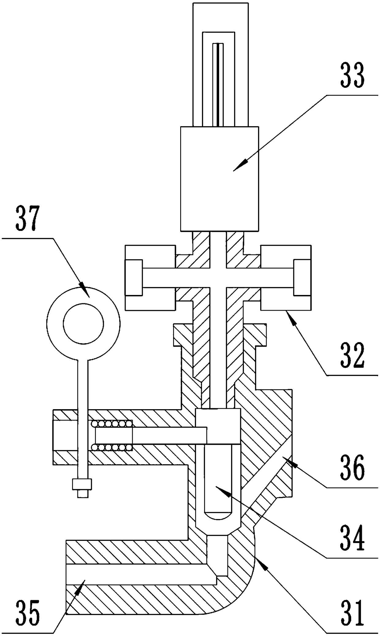 Heat detection automatic fire extinguishing device