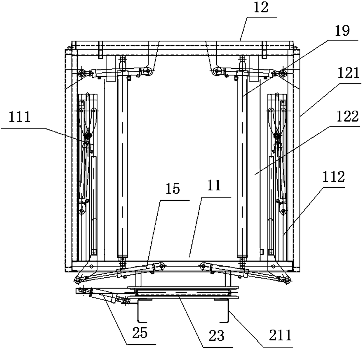 A single-layer rotating stage car