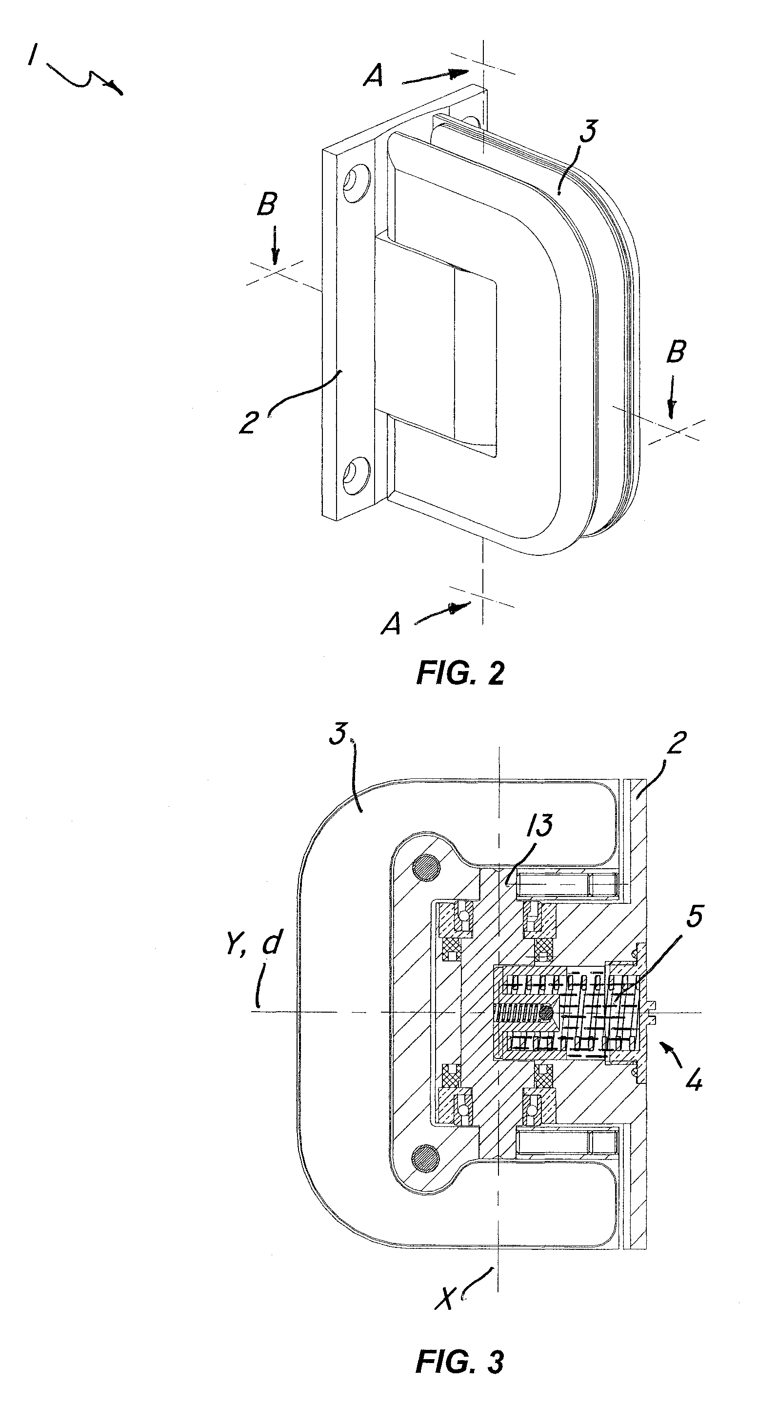 Hinge structure for self-closing doors