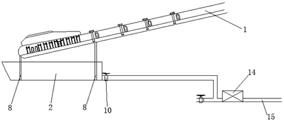 Equipment and method for quickly clearing and transporting muck of water-rich stratum shield belt conveyor