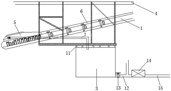 Equipment and method for quickly clearing and transporting muck of water-rich stratum shield belt conveyor