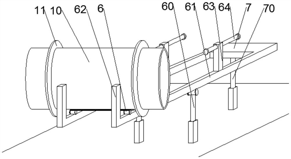 Stiffening ring welding device for pressure steel pipe