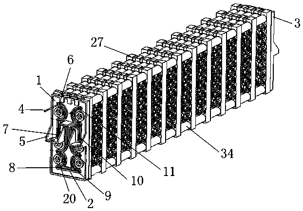A battery heating device with thermal management