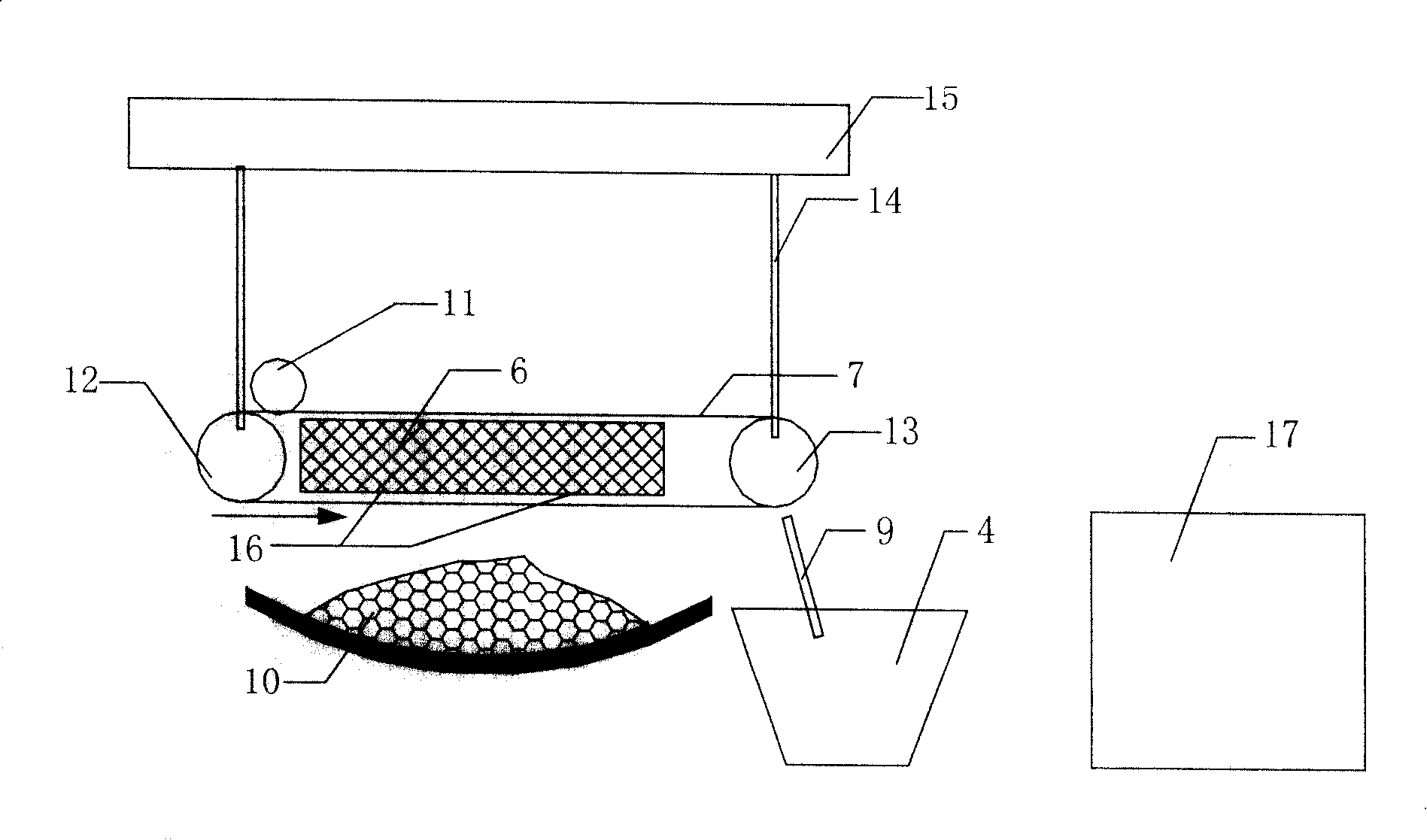 Method for detecting iron member using magnetosensitive element by constant magnetic deironing device