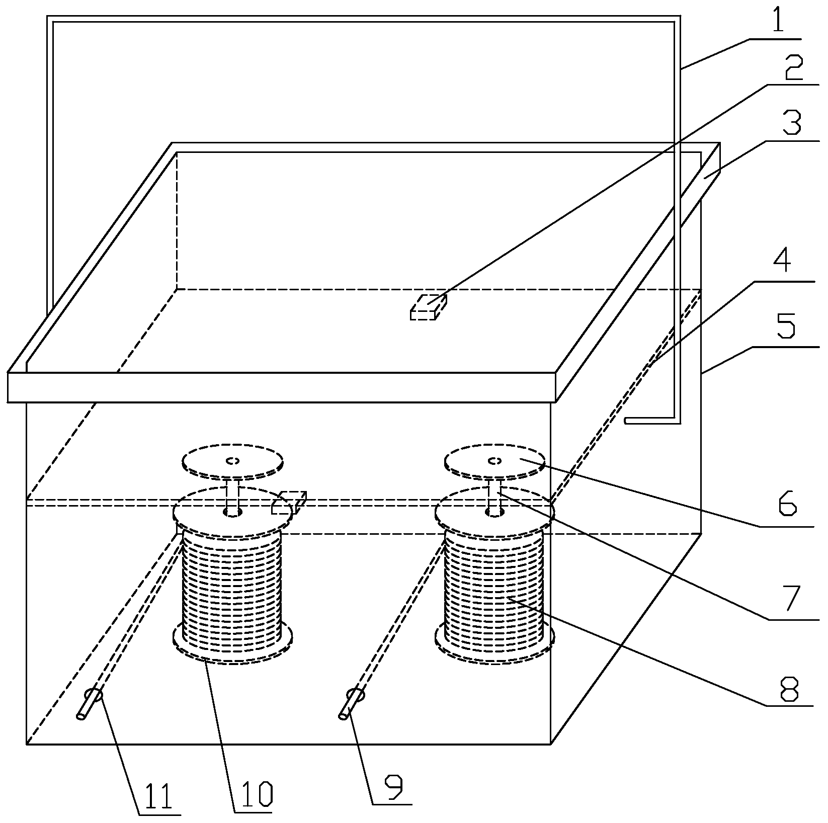 Toolbox special for meter mounting and electricity connection