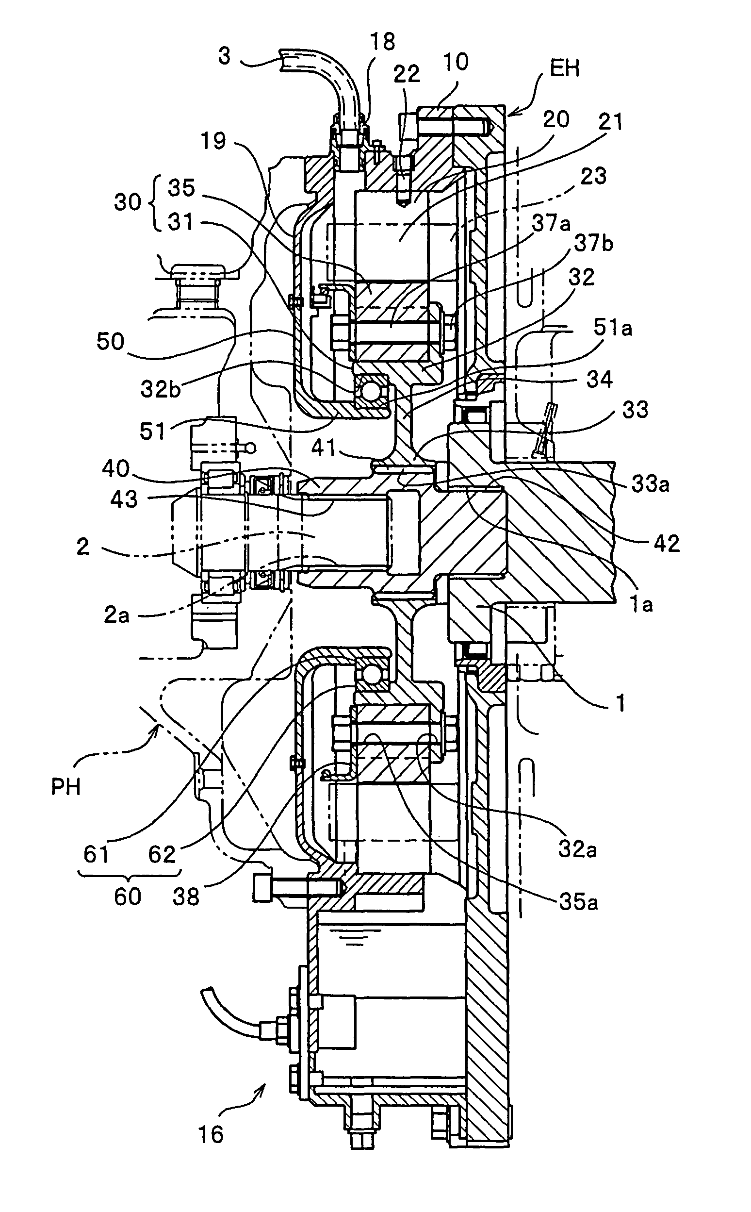 Generator/motor mounted as an auxiliary power unit of an engine