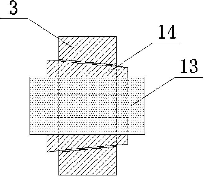 Test method for performing rock direct stretching by using axial centering positioning device