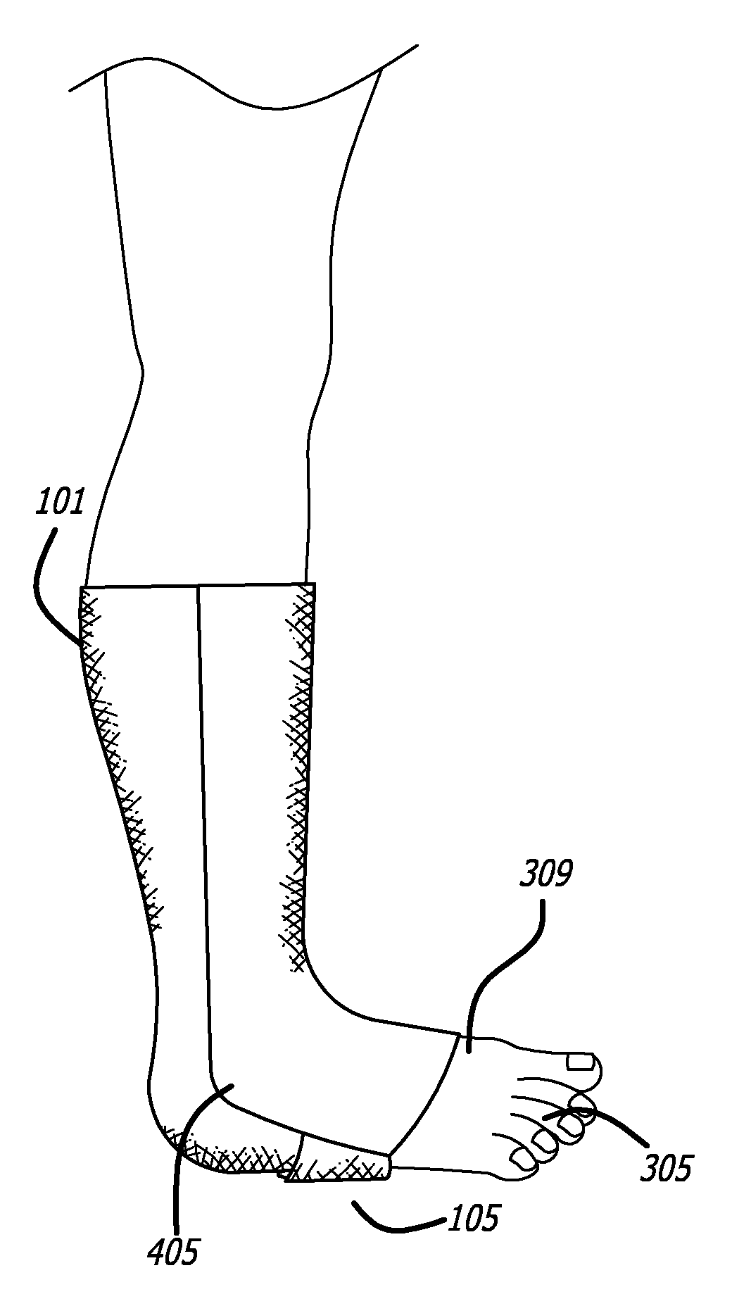 Convertible Sock/Slipper Legwarmer