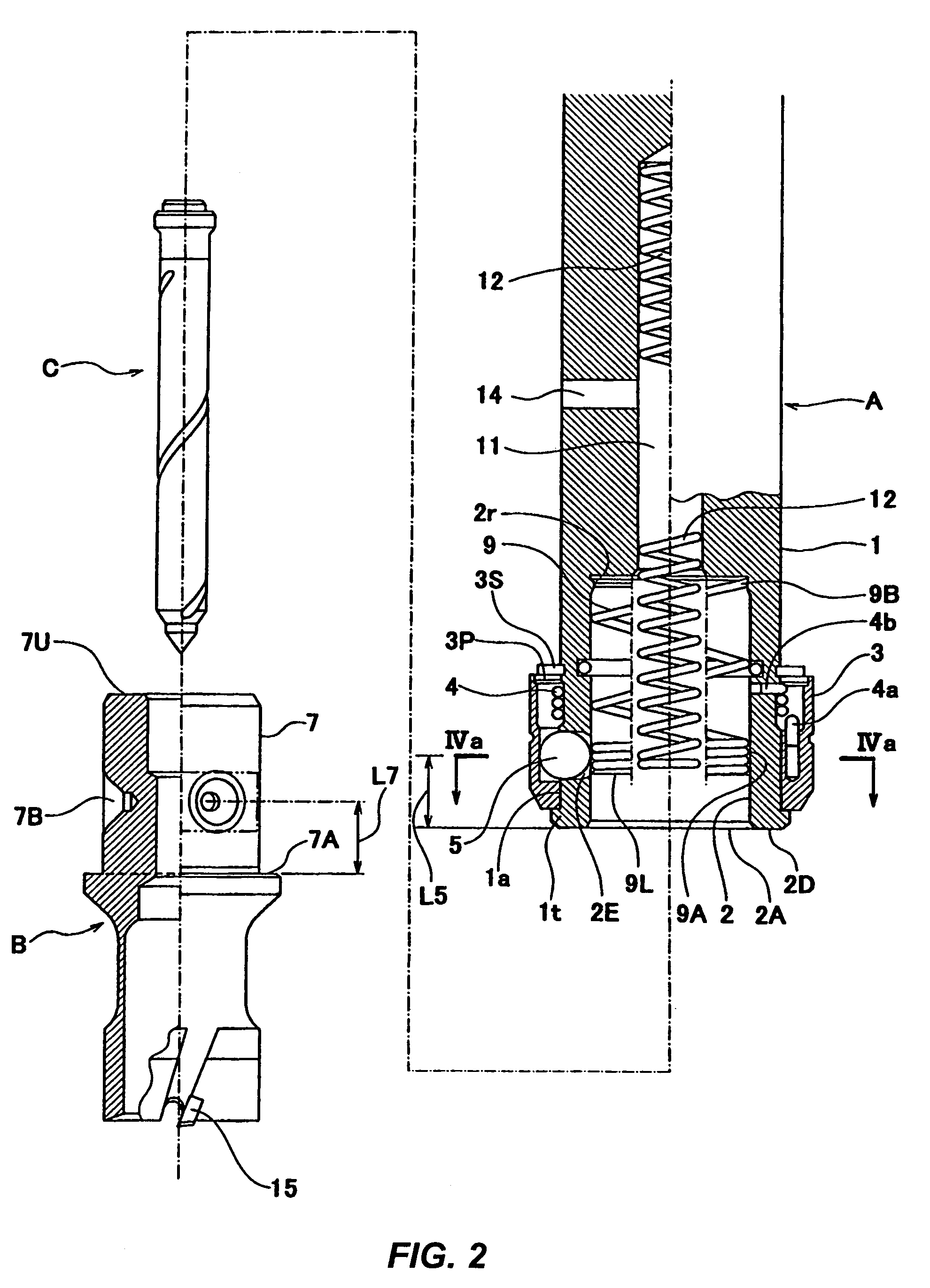 Shank installation structure and cutters