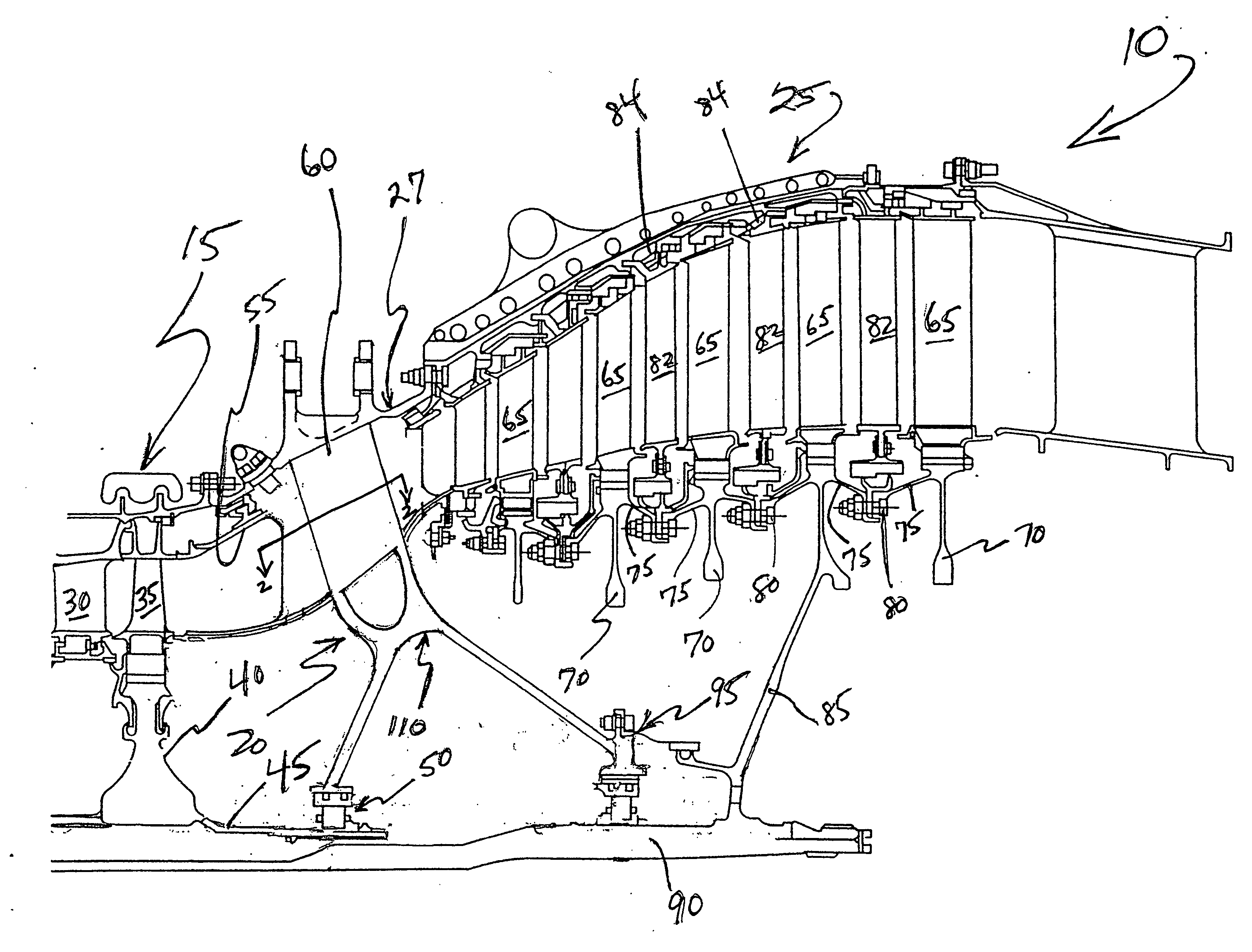 Guide vane for a gas turbine engine