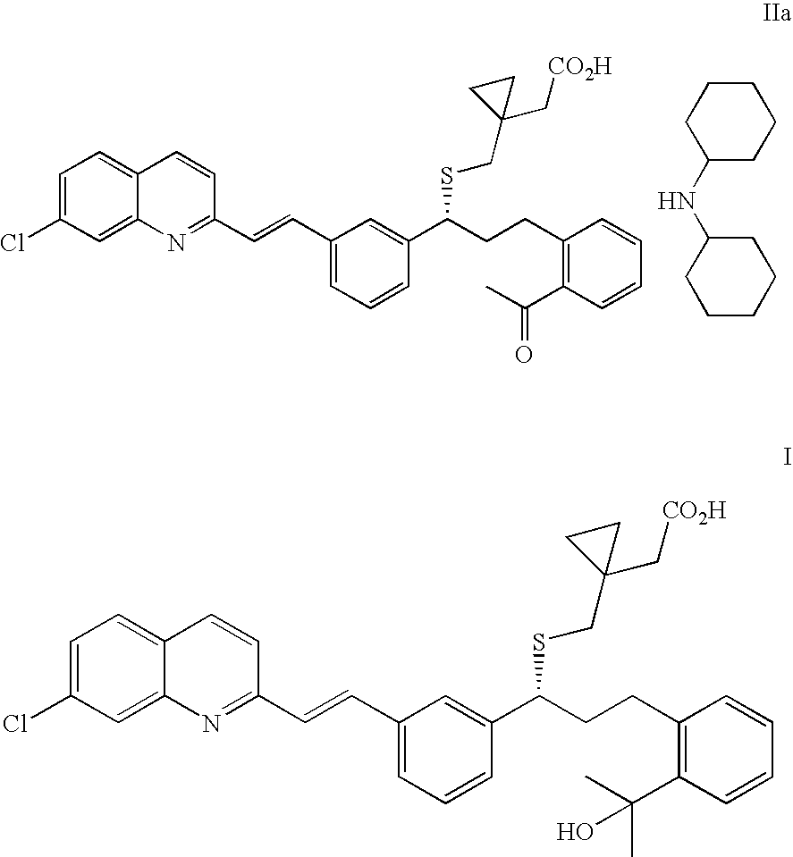 Process for preparing a leukotriene antagonist and an intermediate thereof